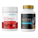 Supplément d'oxyde nitrique Juvenon BloodFlow-7 avec Nitrosigine + Alpha Gold Male