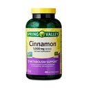 Supplément alimentaire de cannelle de Spring Valley, 1000 mg, 400 Count - Suppléments de cannelle, Capsules de cannelle, cannelle