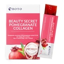 BOTO Beauty Secret grenade Collagen 20g - Corean Beauty Collagen Jelly Stick, Collagen de poisson à faible Molecular, grenade Aromatisée - Packs de 15