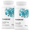 THORNE - Ensemble 5-MTHF et vitamine B12 - Soutien cardiovasculaire et nerveux - 60 portions
