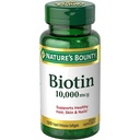 Nature's Bounty Biotin 10 000 Mg, softgels à libération rapide 120 Ea (paquet de 2)