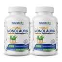 Natürliche Cure Labs L-Lysine + Monolaurin 600mg 1:1 Ratio, 2 Packung, 200 Kapseln