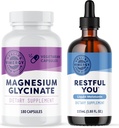 Glycinat de magnésium vimergy (180 gélules) et vous reposer vimergy* Melatonine liquide (115 mL) - Ensemble