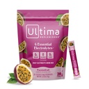 Ultima Replenisher Mélange quotidien de poudre d'électrolyte – Sans sucre – Passionfruit, 20 Stickpacks – Packs d'hydratation avec 6 électrolytes et minéraux traces – Keto Friendly, non-OGM