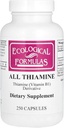 Formules écologiques Allithiamine Vitamine B1 Capsule, 50 mg, 250 Nombre