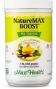 NatureMax BoostTM Poudre de protéines de pois - Supplément alimentaire Remplacement des repas - 20g de protéines par portion - Saveur naturelle de vanille - Vitamine kasher - 1lb