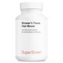 SuperSmart - Levure boost de Brewer (formule avancée) - avec Saccharomyces Cerevisiae, Zinc, Biotin - Supplément Cheveux