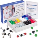 Lehren im Chemie-Modell-Kit - Old Nobby 240 Pc Molekulares Set Organische Chemie für Studierende - Komplettes Molekulares Modell-Kit für STEM, Visualisierung von Atomen, Bindungen und Strukturen