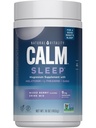 Vitalité naturelle Calme Sommeil, Mélatonine et Citrate de magnésium, Mélange d'aide au sommeil, GABA, Aide, Vegan, Sans gluten non-OGM, Berry mixte, 16 Oz