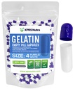 XPRS Nutra Taille 4 Capsules vides - 100 Compter les petites capsules de gélatine vide - Pills Bricolage Capsule Remplissage - Remplissage pur bouchons de gel de pilules pour les suppléments Do-It-Youlf (Purple/White)