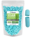 XPRS Nutra Size 1 Empty Capsules - 500 Count Empty Vegan Capsules - Vegetarian Pills DIY Vegetable Capsule Filling- Veggie Pill Caps for Do-It-Yourself Supplements (Aqua)