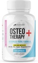 Supplément avancé de soutien osseux OsteoTherapy+ - Vitamine C, MK4/MK7, Calcium à absorption élevée, manganèse, magnésium