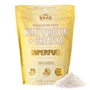 B.rad Superfuel - Grass Fed Whey Protein Isolate mit Creatine | Farm-Fresh, Easy-to-Digest, Clean Ingredients | 2 Pounds | 100% USA Sourced | Unflavored