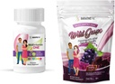 BariatricPal Interrupteur Duodénal Complete 30 jours d'approvisionnement Vitamine Pack (Gélule sans fer Citrate de calcium Mâches molles avec probiotiques - Raisin sauvage)