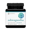 Youtheory Ashwagandha - 1000 mg - Supplément de soutien pour l'énergie, le sommeil, le stress et le cortisol - Mélange à base de plantes adaptogènes avec KSM-66 Ashwagandha & Ginger - 60 capsules végétariennes (30 jours d'approvisionnement)