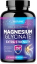 Magnesium Glycinate 250mg - High Absorption Chelated Magnesium Supplement - 100% Pure Magnesium Glycinate - Stress, Sleep, Heart, and Muscle Health Support - Non-GMO, Vegan, Gluten-Free (60 Tablets)