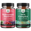 Bundle of Total Menopause Supplement - Hot Flashes Relief - Dong Quai Vitex Chaste Berry und Black Cohosh und Pure DIM mit Bioperine - Diindolylmethan Testosteron Complex mit Broccoli Florets