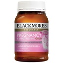Blackmores Grossesse & Allaitement Or 180 Caps Supplément Santé Nutriments essentiels pour la mère et le bébé, DHA Huile de poisson