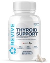 Supplément de soutien à la thyroïde MD Revive pour hommes et femmes - Mélange complet de nutrites soutient la fonction thyroïde saine avec vitamine essentielle, minéraux et herbes (90 capsules, 30 portions)