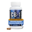 CB-1 Weight Gainer Pills (90 Count) | Gewichtszunahme Unterstützung für Frauen & Männer | Klinisch getestet Appetit Booster | Leistungsstarke Massenzunahme