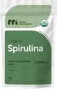 Micro-ingrédients supplément de Spiruline biologique, 3000MG par portion, 720 comprimés (4 mois d'approvisionnement), pas de remplissage et non-OGM, riche en protéines végétales, vitamines et prébiotiques, pilules de Spiruline Premium