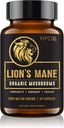 HPD Rx Lion.S Mane Mushroom Extract Capsules Nootropes naturelles, supporte Mémoire et Focus, Immunity Booster - Potent Mushroom Supplément.