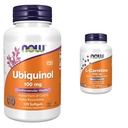 MAINTENANT Suppléments, Ubiquinol 100 mg, haute biodisponibilité (la forme active de CoQ10), 120 Softgels et suppléments, L-Carnitine 1000 mg, forme pure, acide amino, soutien de la condition physique*, 100 comprimés