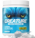 Complexe créatine CREATURE® - Poudre monohydratée de créatine avec 5 types de créatine, y compris Con-Crшt® Creatine HCL, favorise les muscles, la force, l'endurance, la santé du cerveau, non aromatisé, 300g 60 portions