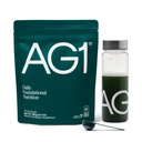 Supplément en poudre de vert AG1 Améliorer la santé des guts Multivitamines, probiotiques, sans gluten, végétaliens et céto-friendly.