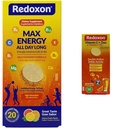 Redoxon Max Energy Citrus Comprimés effervescents Immune Support Bundle Vitamine C Zinc Comprimés effervescents orange Support Immune