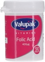 Valupak vitamines suppléments acide folique 400mg 90 comprimés