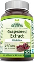 Herbal Secrets Grapeseed Extract Supplement | 250 Mg pro Servieren | 120 Veggie Kapseln | Non-GMO | Gluten-Free | Made in USA