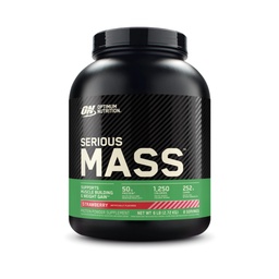Alimentation optimale Masse grave, gain de poids Poudre de protéines, gain de masse, vitamine C et zinc pour le soutien immunitaire, créatine, fraise, 6 livres (paquetage mai Vary)