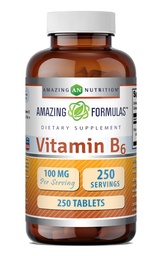 Formules étonnantes Supplément de vitamine B6 100 Mg par portion