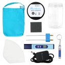 Kit générateur d'argent colloïdal – 99,99% (Ag) Rods, TDS Meter Machine d'argent colloïdal, Indicateur d'eau impure, Machine à ioniseur d'eau pour la maison, sac de voyage, Kit simple