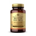 Solgar Biotin 1000 mcg - 100 capsules végétales - Soutient la peau, les ongles et les cheveux sains - Non-OGM, végétalien, sans gluten, sans produits laitiers, sans casher - 100 portions