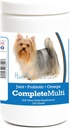 Breeds Healthy Yorkshire Terrier Tout en une seule multivitamine Soft Chew 120 Comte