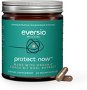 Protect Now Organic Chaga Mushroom Supplement - 8:1 Dual Extract in 60 Vegan Capsules (450mg) 60 Servings – Organic Wild-Harvested Chaga