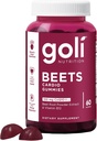 Goli Nutritional Supplement, Beets Cardio Gummy - 60 Count - 100mg CoQ10 & Beet Root Extract - Gluten-Free, Vegan, Non-GMO, and Gelatin-Free. Nature's Great Superfood.