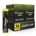 Pedialyte Sport Elektrolyt-Pulver, schnelle Hydration mit 5 Schlüsselelektrolyten für Muskelunterstützung vor, während und nach Übung, Lemon Lime, 0.49-oz Pakete (36 Zähler)
