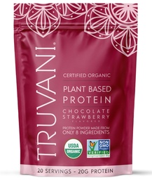 Truvani Organic Plant Based Protein Powder | Chocolate Strawberry