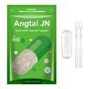 Leere Kapseln,AngtaiJN 500 Graf Klare vegetarische Kapseln, Größe 00 DIY Pill Kapseln Füllen leere Kapseln, mit Micro Lab Spoon,Kosher, ISO9001, Glutenfrei, Halal Certified,Non-GMO Zertifiziert