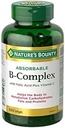Complexe B absorbant de la nature avec acide folique plus vitamine C, 100 softgels