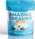 Superfoods Company Amazing Creamer with Collagen - Keto Creamer-Hyaluronique Acid & MCT Oil - Brain Boost & Curbs Cravings - Soutient une peau et des cheveux sains - Diet-friendly [30 portions] [Vanilla]