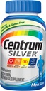 Multivitamine d'argent centrum pour les hommes 50 Plus, supplément multiminérale, vitamine D3, vitamine B et zinc, sans gluten, ingrédients non OGM, soutient la mémoire et la cognition chez les adultes âgés - 200 Ct