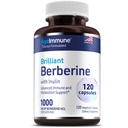 AgeImmune Berberine 1000mg Supplement Complex with Inulin Prebiotic - Berberine HCL 500mg per Capsule - Doctor Formulated and Third Party Tested Berberine Supplement