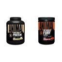 Animal 100% Whey Protéine Poudre Vanille 4lb Bundle Fury pré-entraînement poudre supplément pastèque 16.96oz