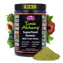 Dragon Herbes Tonic Alchemy Superfood Greens Poudre de 91 ingrédients : Herbes toniques, Ashwagandha, Champignons, Probiotiques, Super Greens, Algues, Fruits, Légumes, Spiruline - 30 portions