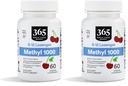 Marché des aliments entiers, méthyl B-12 Lozenges 1000mcg, goût de cerise, 60 ct (paquet de 2)