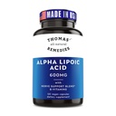 Remèdes tout-naturels de Thomas acide lipoïque Alpha 600mg, 120 Capsules avec B-Vitamines, Vegan, Pas de remplissage
